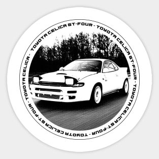 TOYOTA CELICA GT-FOUR ST185 Black 'N White 4 Sticker